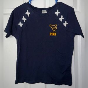 PINK/5th & Ocean WVU tee size XS